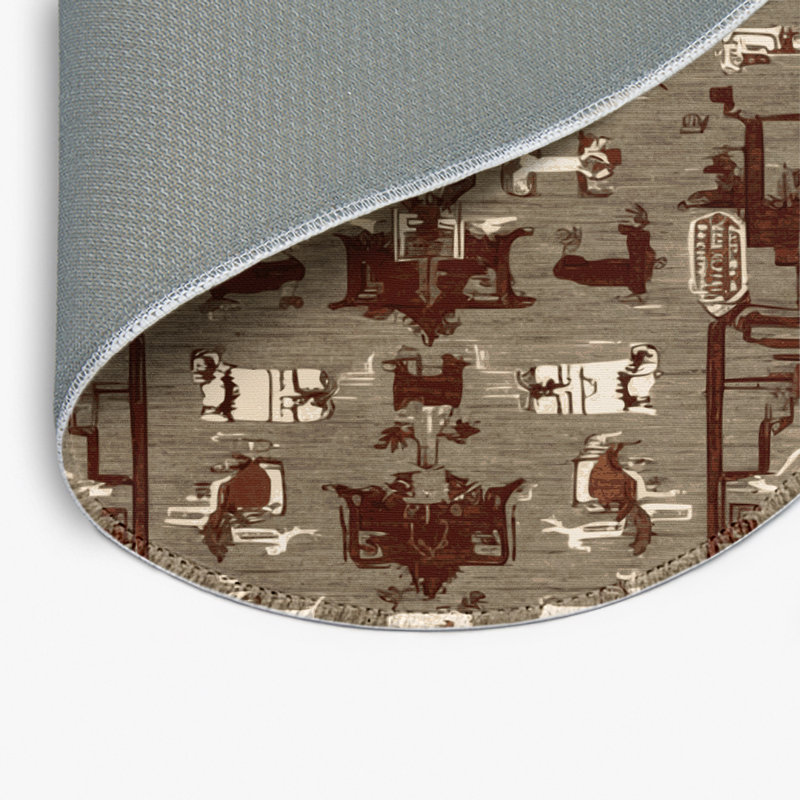 Tapis intérieur et extérieur ArtDeco, Rond 5 pi