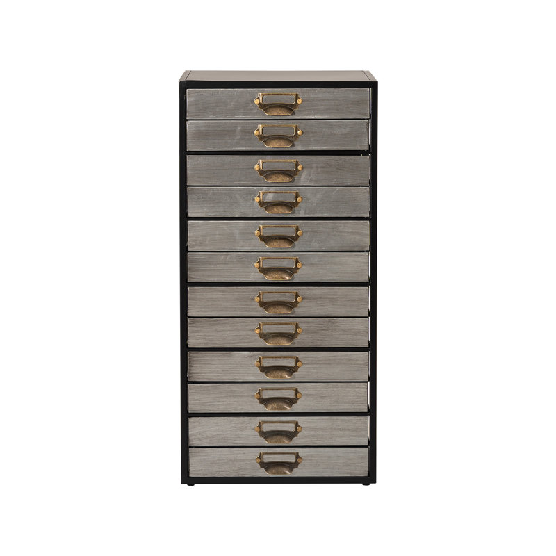 Armoire de rangement verticale industrielle 30,7 po H 12 tiroirs