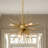 Glendal 6 - Light Iron Dimmable Sputnik Sphere Chandelier