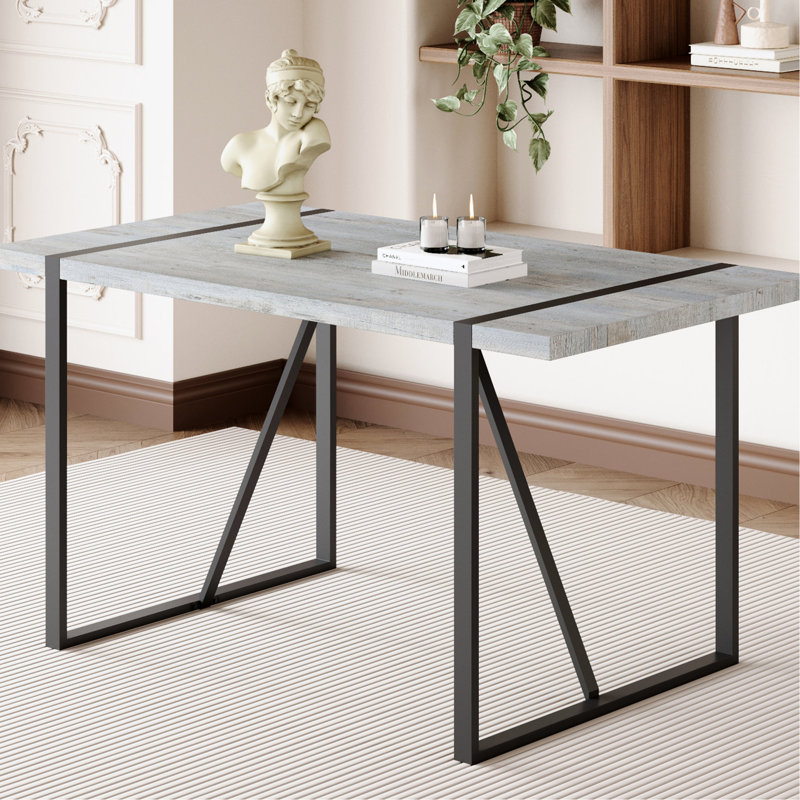 Table de salle à manger Modern Modern, H 54,8 po x L 30,94 po x l 29,92 po, Gris clair