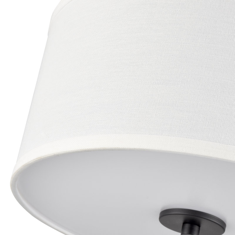 Plafonnier encastré 2 lumières Halima, Noir mat