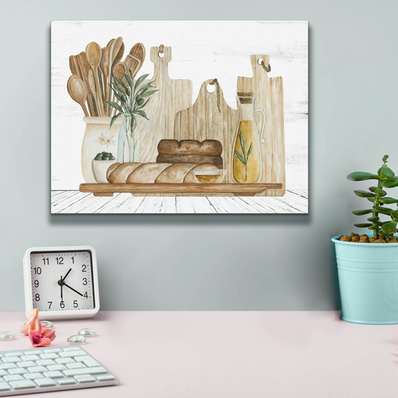 Epic Graffiti 'Tuscan Bread Board'  by Cindy Jacobs Canvas Wall Art, 16" x 12"