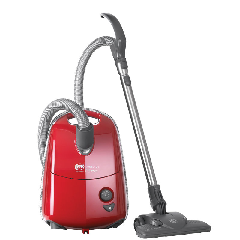 Sebo E1 ePower Cylinder Vacuum Cleaner, Red