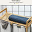Double panier à linge avec cadre, 10,7 gallons chacun, facilite le rangement du panier 2 sections, améliore la commodité dans la pièce