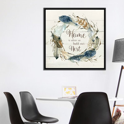 «Feather Home Nest», impression sur toile tendue