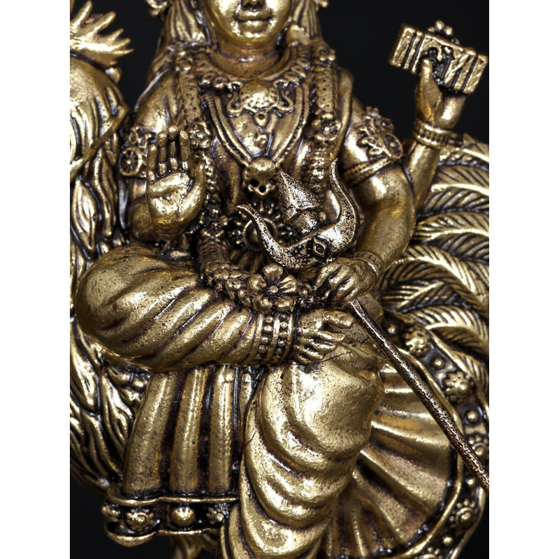 4 Inch Small Bahuchara Mata Brass Statue