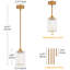 Luminaire suspendu en cristal moderne à 1 lumière pour îlot de cuisine Bette-115674715