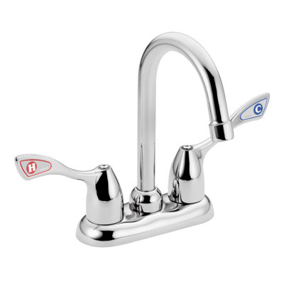 M-Bition Desk Mount Widespread Faucets with Spout Reach and Double Wrist Blade Handle