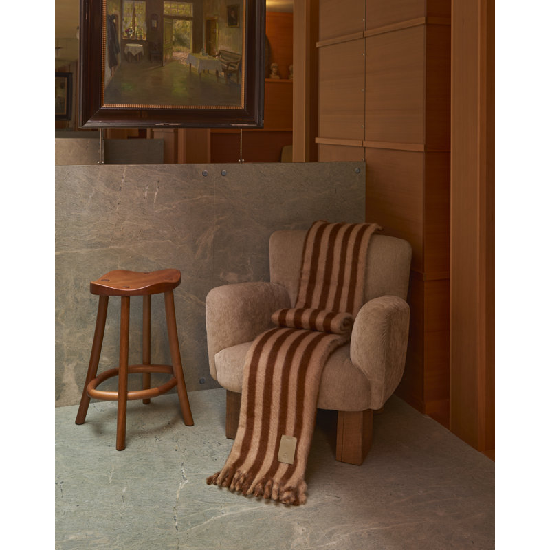Hand Woven Blanket, Brown/Beige