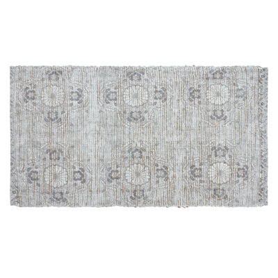 Hand Tufted Cotton/Jute Flatweave Boho Rug