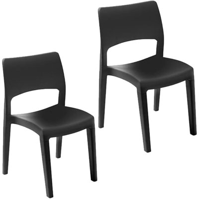 Leda Stackable Outdoor Patio Dining Armchair