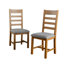 Ciro 2.3m Extending Dining Table & Oak Set 6 Slatted Back Chairs-1085764047