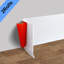 Plinthe blanche 78,74 po x 1,97 po en PVC souple auto-adhésif-125441427