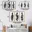 Silhouette de femme minimaliste I - Collection de 3 grands panneaux modernes sur toile-560257401-560257402-560257400