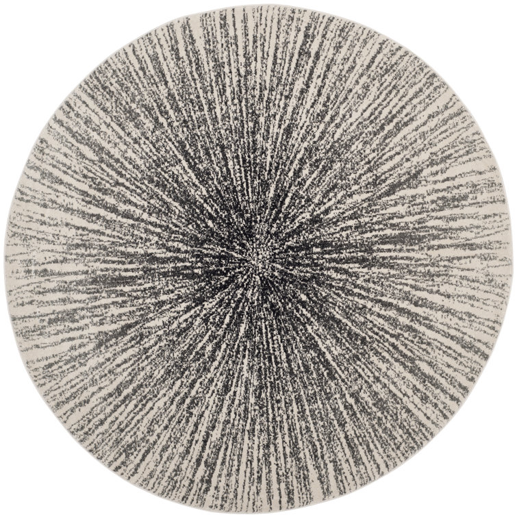 Manassas Transitional Black/Ivory Rug