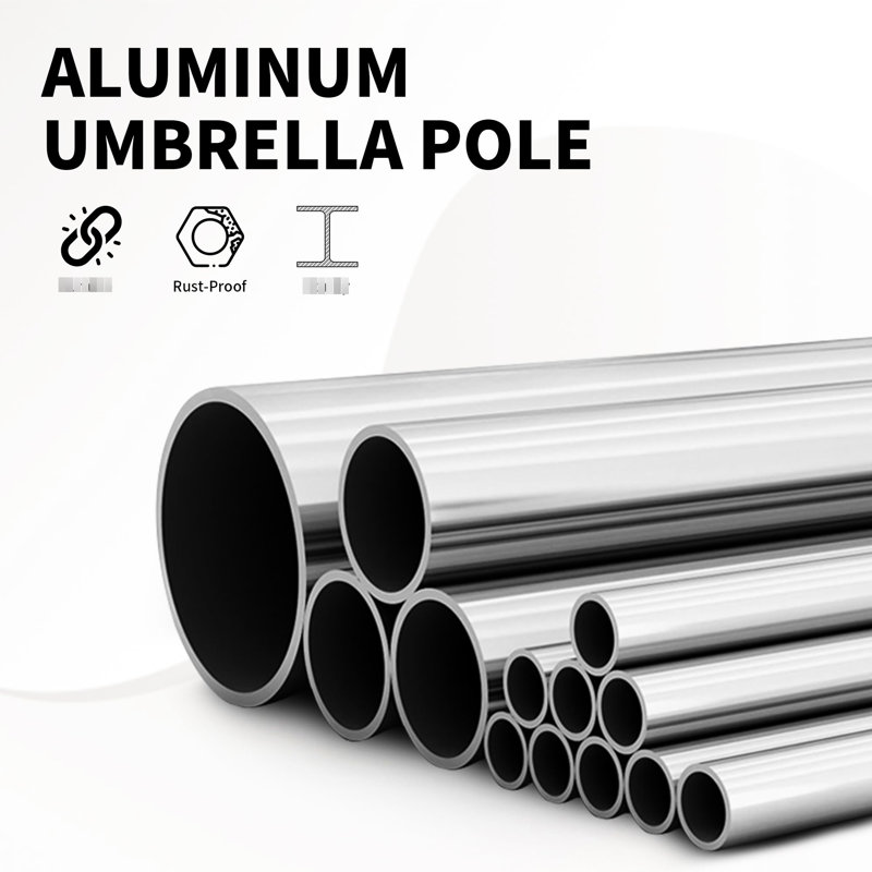 Parasol de patio 10 pi avec cadre solide - Protégé, imperméable pour le jardin, la terrasse, la cour, la piscine, bleu marine, imperméable, teint