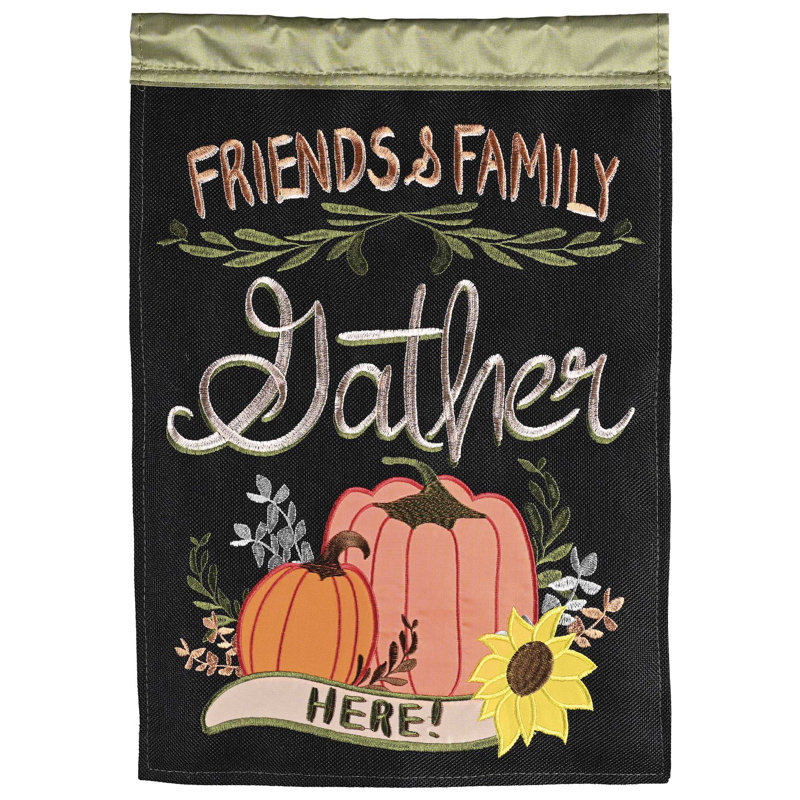 Drapeau de jardin à double face en polyester H 18 po x l 13 po