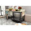 Grande cage pour animal de compagnie avec rangement en fer - Matériau, espace colorimétrique beige-1016369575