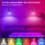 RGB Rechargeable Wall Sconces With Remote Control Dimmable Wireless Lights