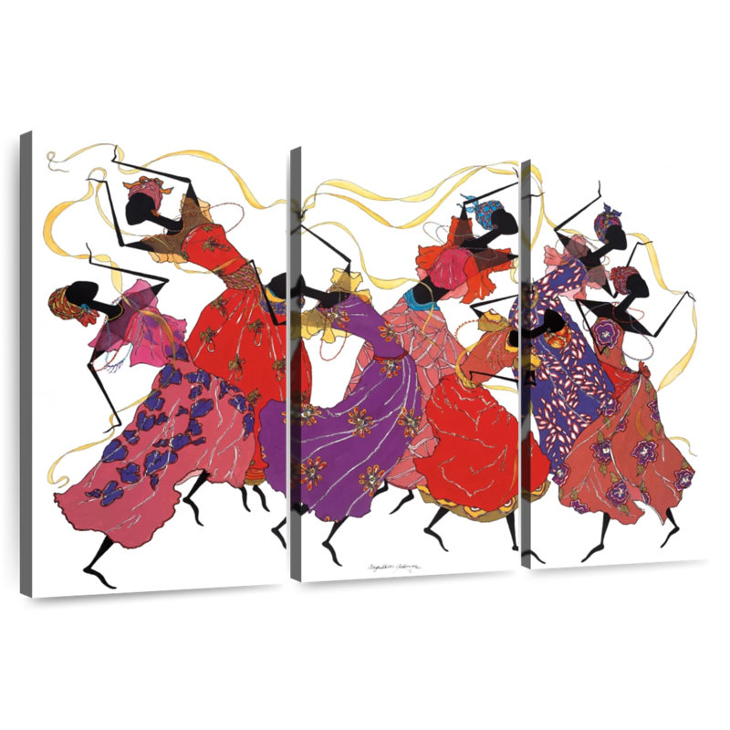 Enn Lead Dancer In Purple, 20" H x 33" W