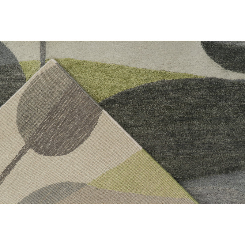 Hand Knotted Geometric Area Rug, Rectangle 10' x 14'