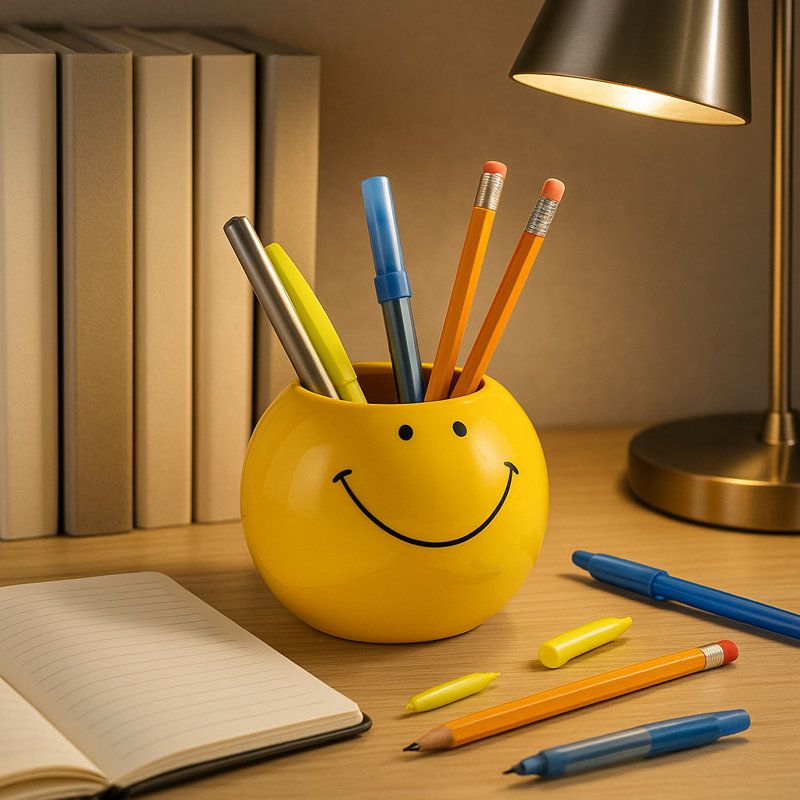 Organisateur de bureau Chic Smiley Face