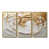 Toile avec cadre flottant or
