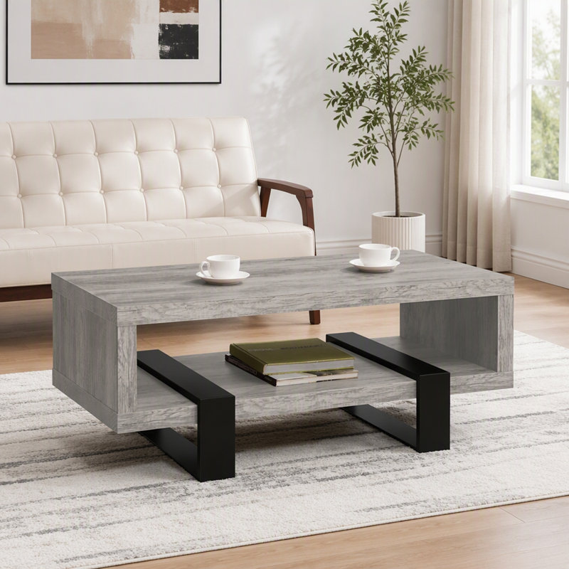Table basse à 1 tablette Grey Driftwood