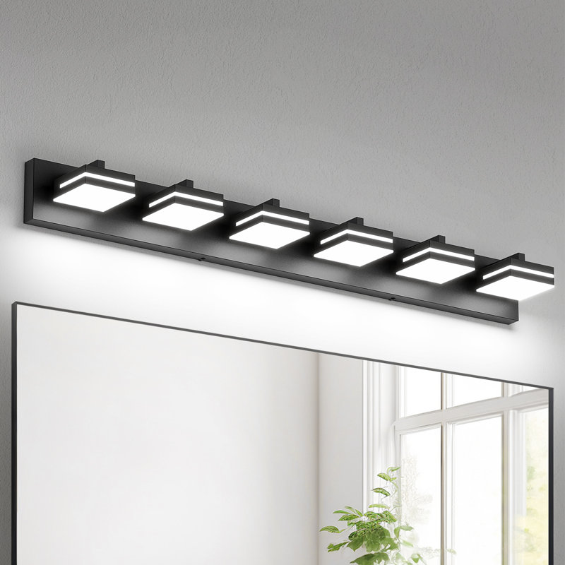 Dimmable Bathroom LED Vanity Light, 6 Lights