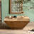 Retro Walnut Solid Wood Free form Coffee Table
