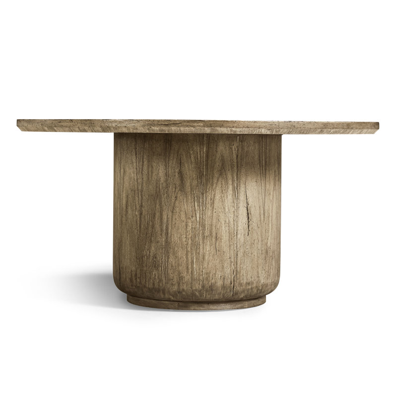 60" Stone Ridge Round Dining Table Light