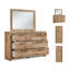 Commode double 6 tiroirs avec miroir Homeira