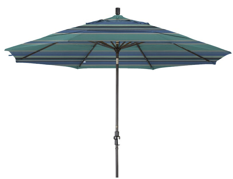 Parasol de marché 11' en aluminium, Toile Vélin Sunbrella®