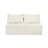 Chaise Lounge 57" Fabric White No Assembly Required