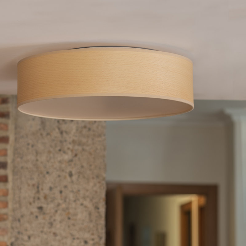 Tsuri Flush Mount, 10 cm H x 40 cm W x 40 cm D, White Beech