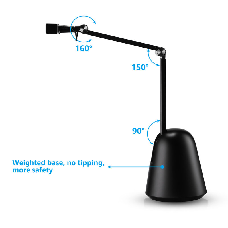 LED Piano Light with Sturdy Base, 4 Color Modes& 5 Brightness Levels Dimmable CRI95 ETL Listed