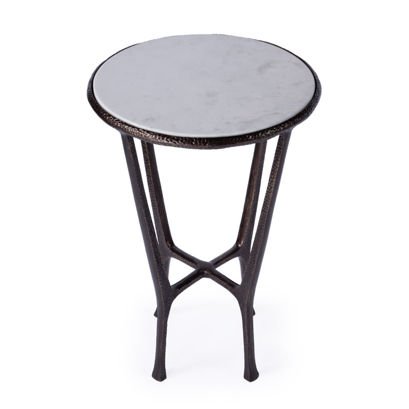 Lania Outdoor Marble Side Table