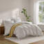 Ensemble de couette pour grand lit 3 pièces brun clair-128367421