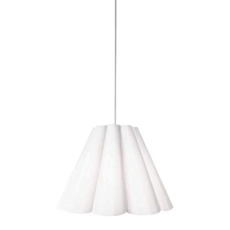 Kendra 4 Light Single Cone Pendant, White