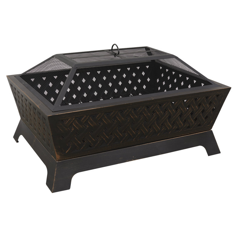 Holeman Rectangle Steel Wood Burning Fire Pit