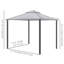 Outsunny 9.6' X 11.6' Patio Gazebo, Outdoor Canopy Shelter With 2-Tier Roof And Netting, Steel Frame For Garden, Lawn, Backyard, And Deck-125204784
