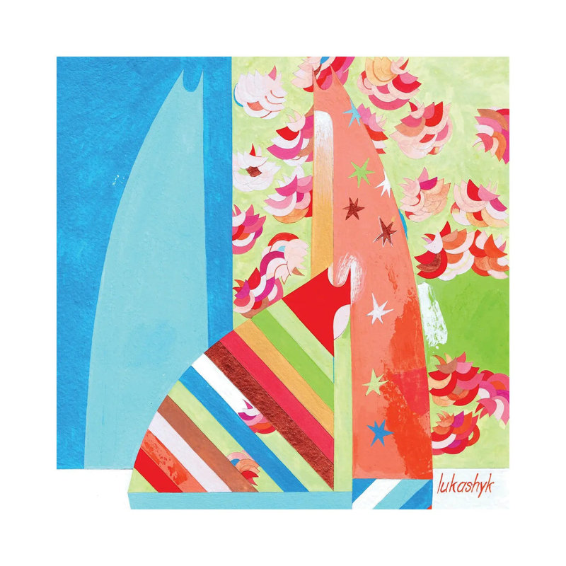By The Sakura by Neli Lukashyk - Wrapped Canvas Print, 30.48 cm H x 30.48 cm W