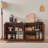 59-Inch Modern Wavy Sideboard, Curved Contour Design Storage Cabinet With 4-Door-166985574-166985572