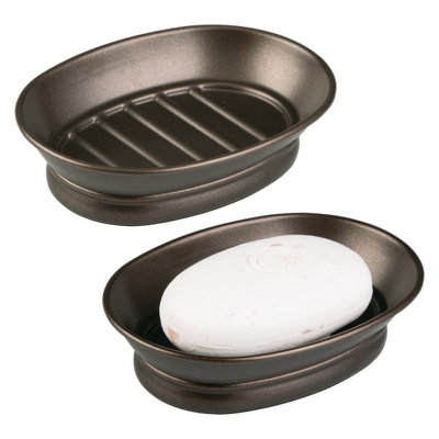 Soap Dish for Bathroom Sink - Bar Soap Holder for Primary and Guest Bathrooms or Powder Rooms