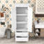Armoire de rangement moderne avec tablette réglable, 2 tiroirs et conception anti-basculement-1680969489