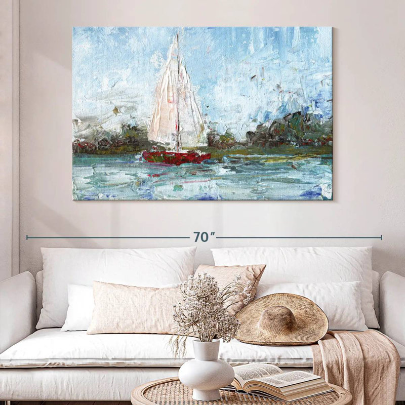 Mehar Here We Go A Sailing, 34" H x 51" W