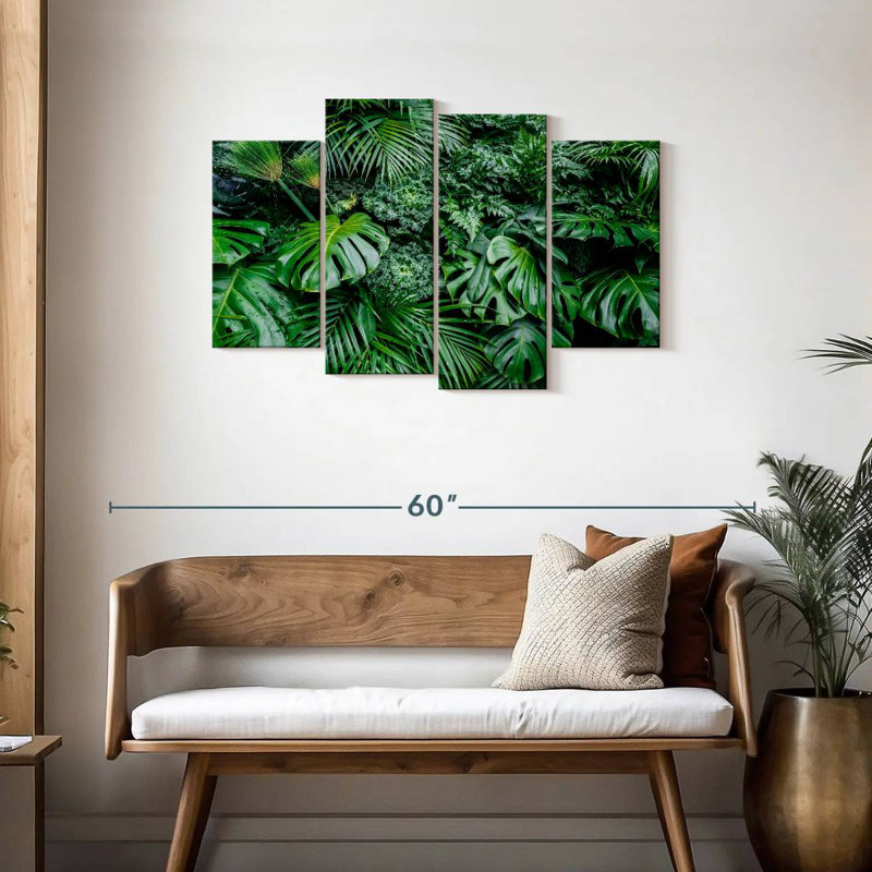 Harnek Monstera Deliciosa feuilles, H 27 po x l 43 po