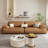 Italian Light Luxury Brown Sofa