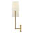2-Light Right Hand White Linen Wall Sconce-2071528367