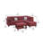 Upholstered L-Shaped Sectional Reversible-1733443971